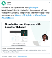 Aircall Tweet