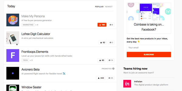 Product Hunt Make My Persona