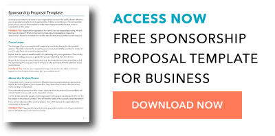 business sponsorship proposal template